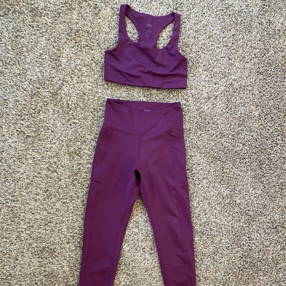 Girlfriend Collective plum set